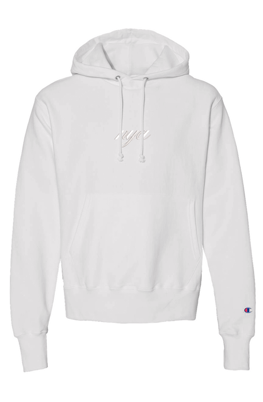 EMB. WHT. NYA X CHAMPION ELEGANCE HOODIE