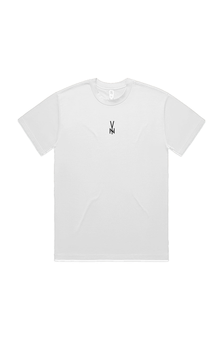 WHT. HEAVY LOGO TEE