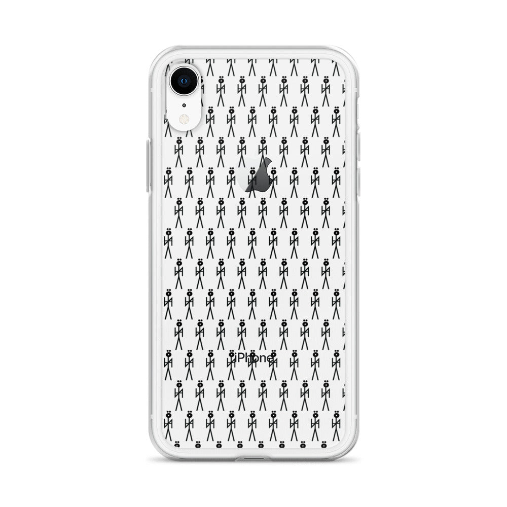 BLK. CLEAR MONOGRAM NYA MAN IPHONE CASE